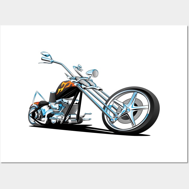 Classic American Chopper Wall Art by hobrath